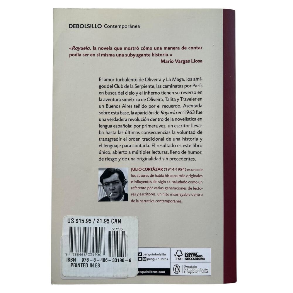 Rayuela by Julio Cortázar Spanish Edition Paperback Novel - Picture 2 of 3